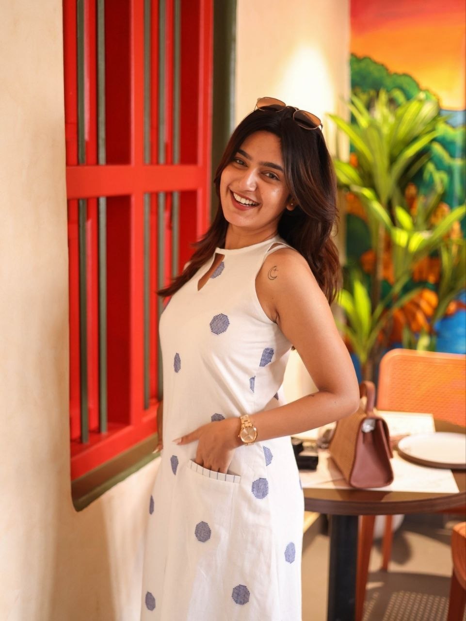 Polka Dot Cotton 2-Piece Set
