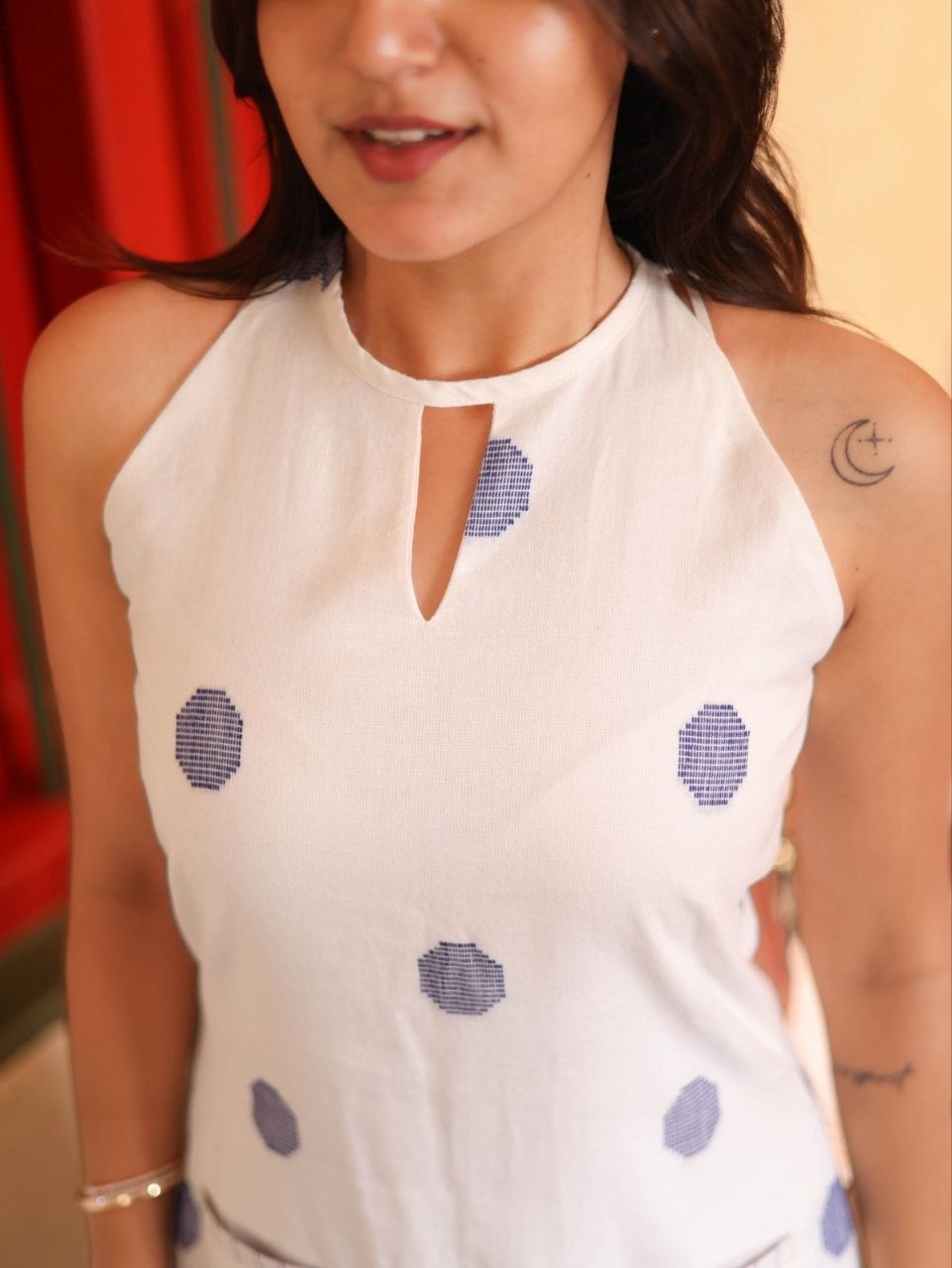 Polka Dot Cotton 2-Piece Set