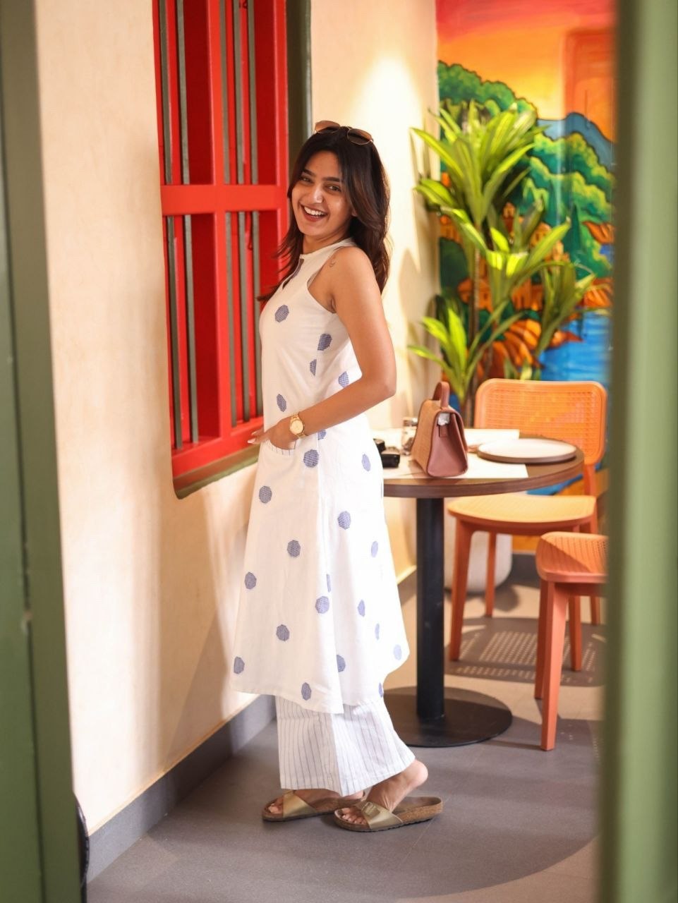 Polka Dot Cotton 2-Piece Set