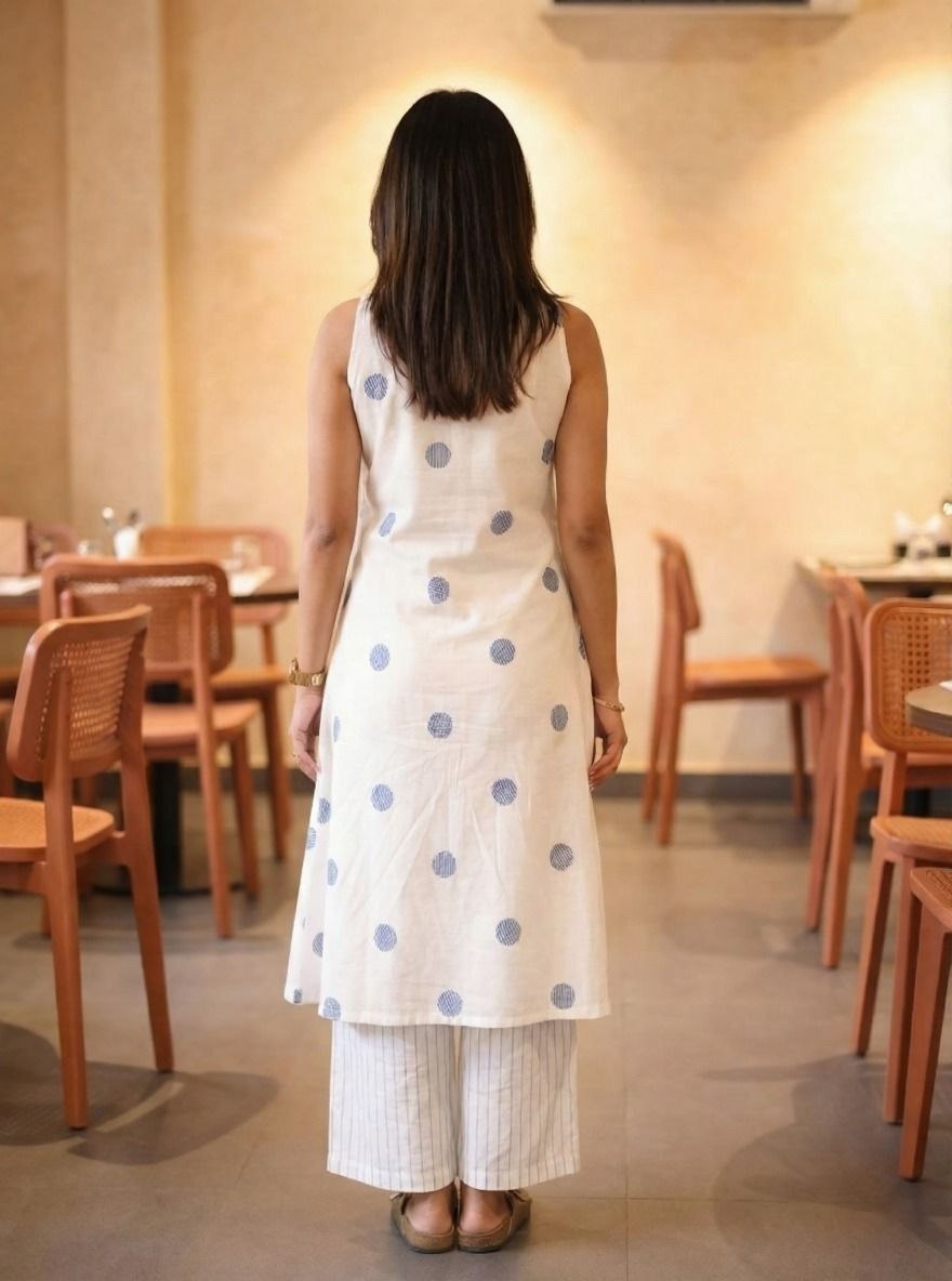 Polka Dot Cotton 2-Piece Set
