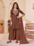 Embroidered Anarkali Suit Set – Multicolour