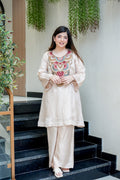Embroidered Kurta Palazzo Set
